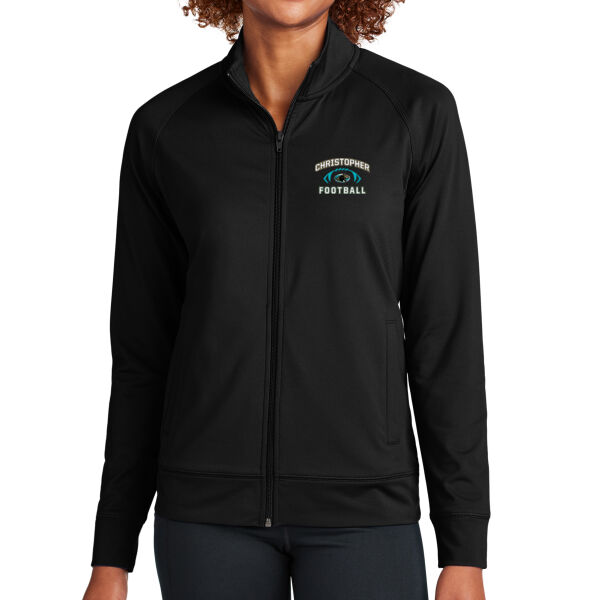 Christopher 2025 Football - Ladies Sport Wick ® Stretch Full Zip Cadet Jacket Thumbnail