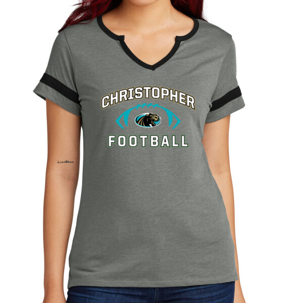Christopher 2025 Football - Ladies Halftime Notch Neck Tee Thumbnail