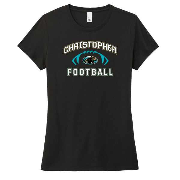 Christopher 2025 Football - Black Women's Perfect Tri Tee Thumbnail