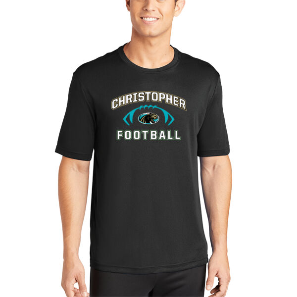 Christopher 2025 Football - Black PosiCharge Competitor Tee Thumbnail