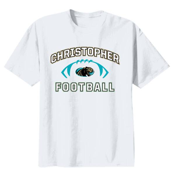 Christopher 2025 Football - White Youth Heavy Cotton 100% Cotton T Shirt Thumbnail