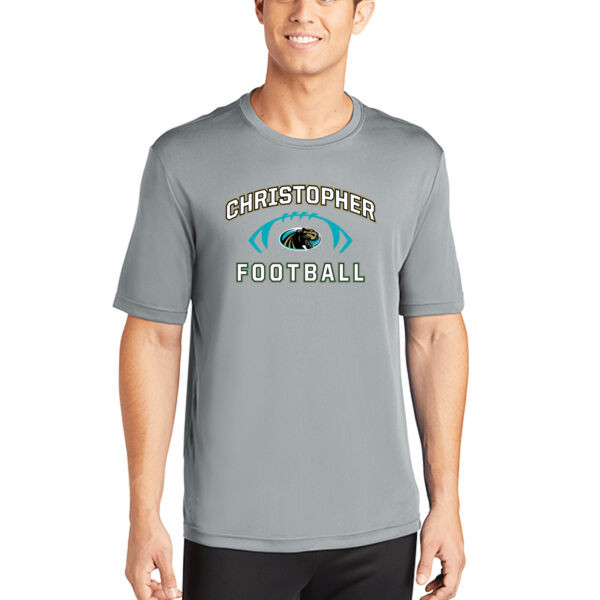 Christopher 2025 Football - Grey PosiCharge Competitor Tee Thumbnail