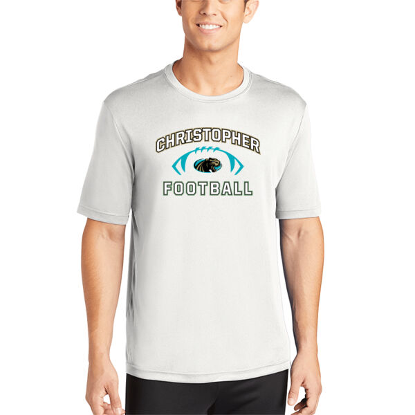 Christopher 2025 Football - White PosiCharge Competitor Tee Thumbnail
