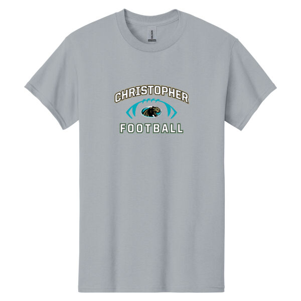 Christopher 2025 Football - Grey Heavy Cotton 100% Cotton T Shirt Thumbnail