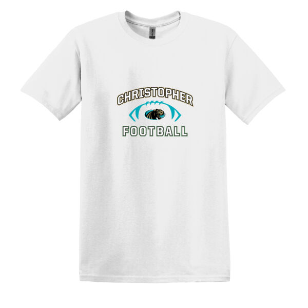 Christopher 2025 Football - White Heavy Cotton 100% Cotton T Shirt Thumbnail