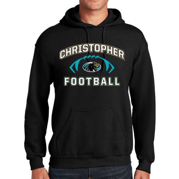 Christopher 2025 Football - Black Heavy Blend Hooded Sweatshirt Thumbnail
